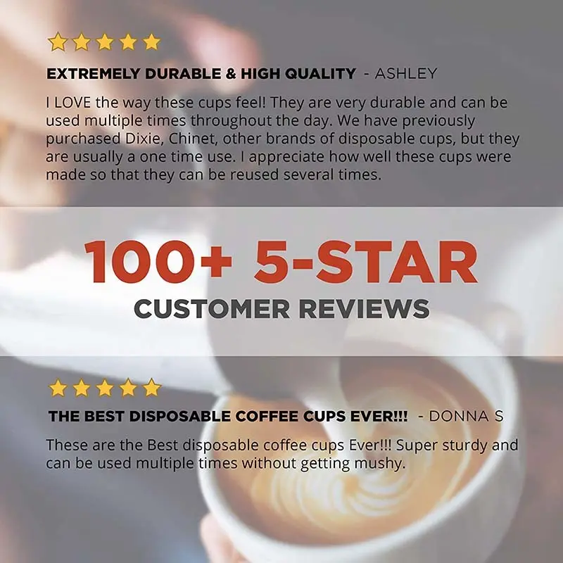 Uchampak Paper Coffee Cups with Lids Upply 6