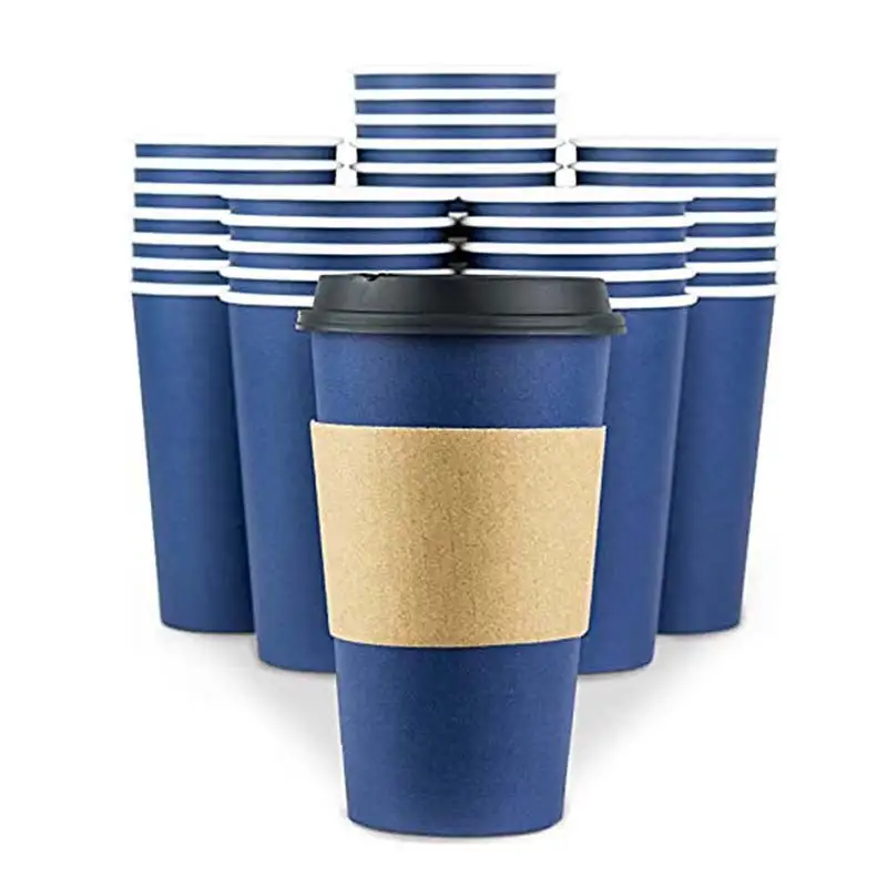 Uchampak - Paper cup Custom Logo printing Paper coffee cups Green Gold Dark Wall Craft STYLE Food Single wall cup 1