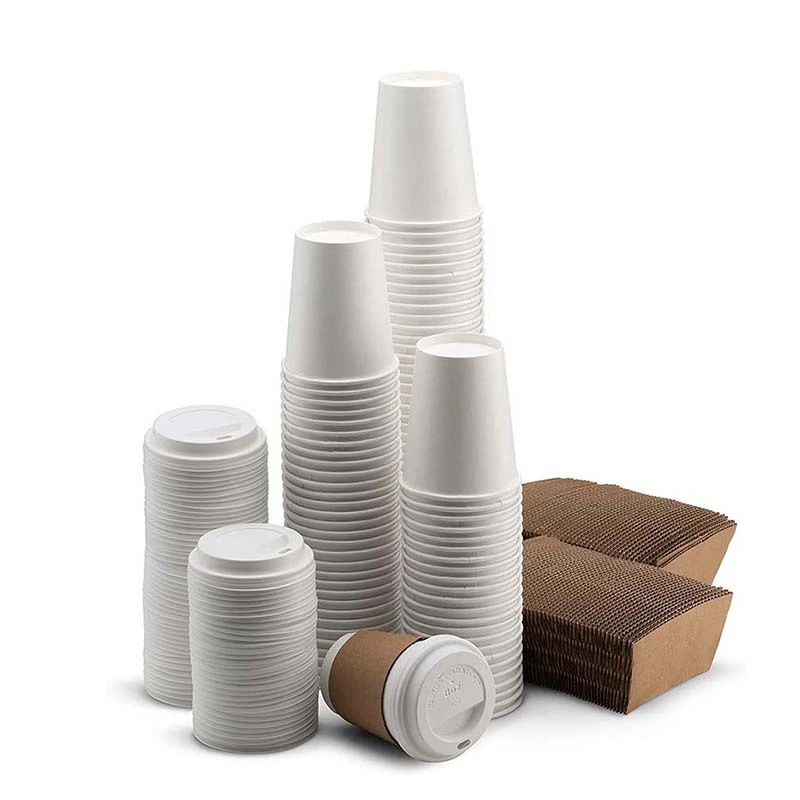 Uchampak- Paper cup Custom Logo Square Paper Container Square Paper Bowl Green Gold Dark Wall Food Single wall cup 1