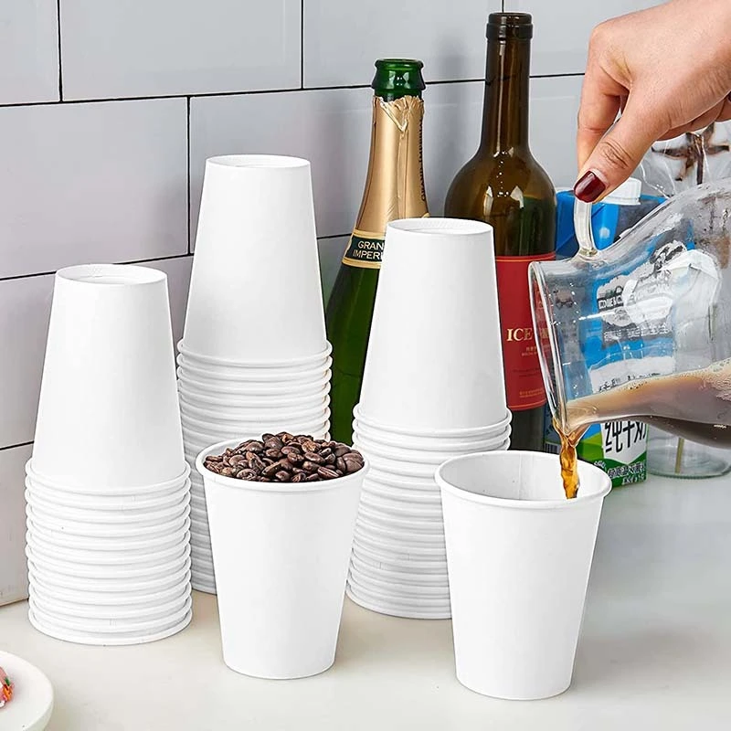 Uchampak- Paper cup Custom Logo Paper Container Square Paper Green Gold Dark Wall Craft STYLE Food Single wall cup1 1