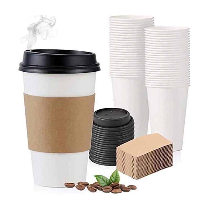 Uchampak - Paper cup Custom Logo Paper Container Square Paper Bowl Green Gold Dark Wall Craft STYLE Food Single wall cup 1