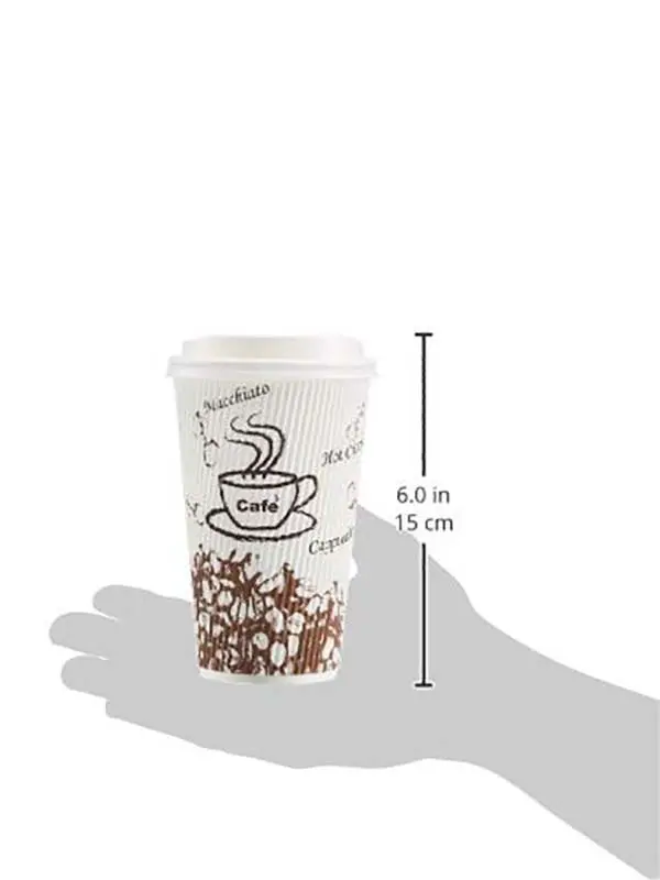 Uchampak |  black ripple coffee cups  2