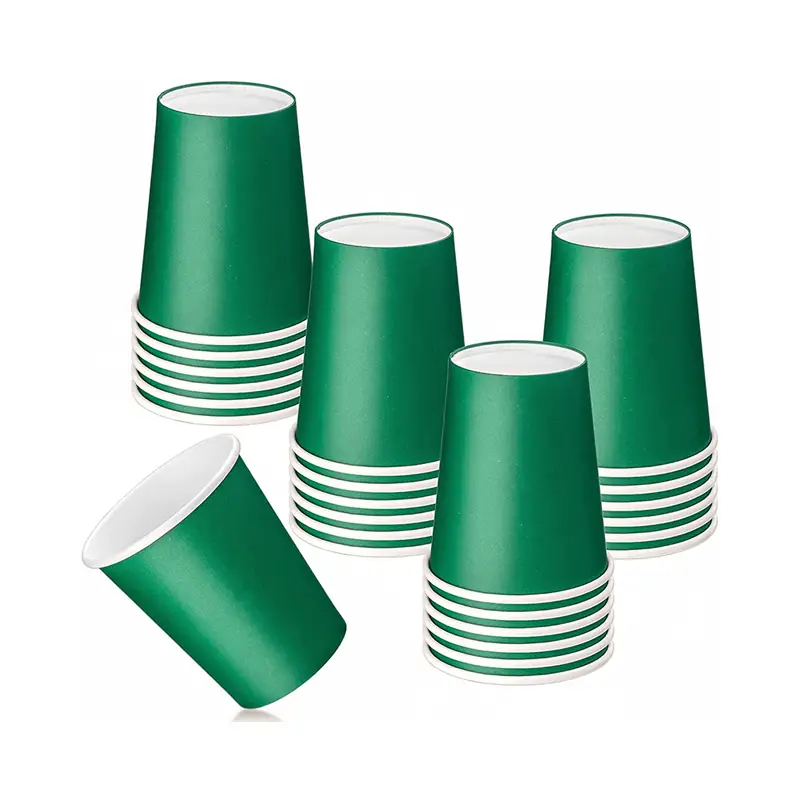 Uchampak- ceașcă de hârtie pentru cafea fierbinte, de unică folosință, cu perete dublu, ștanțare cu folie de aur, logo personalizat, 8 oz, 12 oz. 1