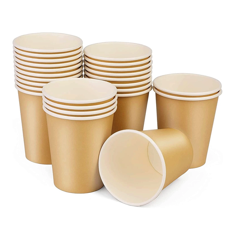 Uchampak- Disposable paper cup, small paper cups for bathroom Disposable Tableware Single wall cup3 1