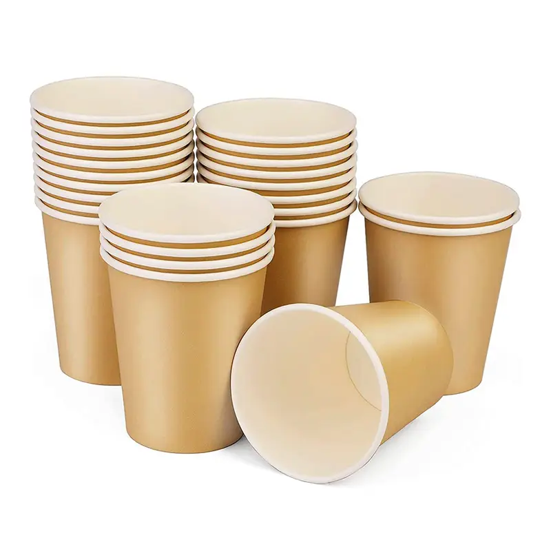 Uchampak- Engangspapirkop, små papirkopper til badeværelset Engangsservice Enkeltvægs kop3 1