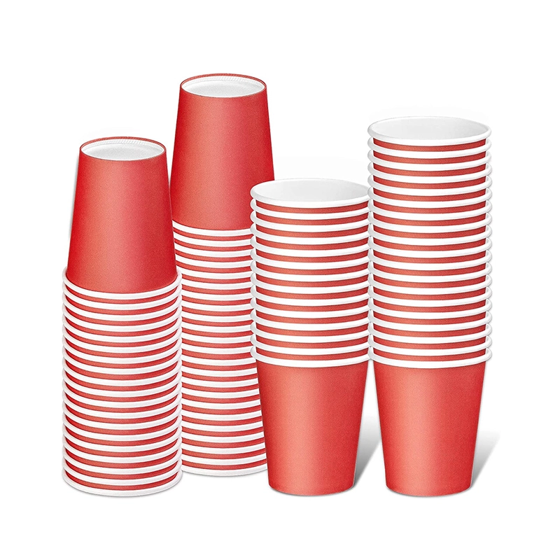 Uchampak- White paper disposable cups-hot/cold beverage cups for water, juice, coffee parties or coffee Single wall cup2 1