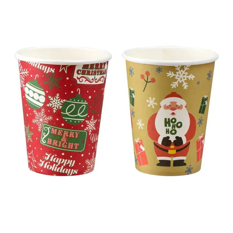 Uchampak- הייס קאַווע פּאַפּיר גלעזל דיספּאָוזאַבאַל טאָפּל וואנט מנהג לאָגאָ אַלע 4 אַז 8 אַז 12 אַז איין וואַנט גלעזל 1