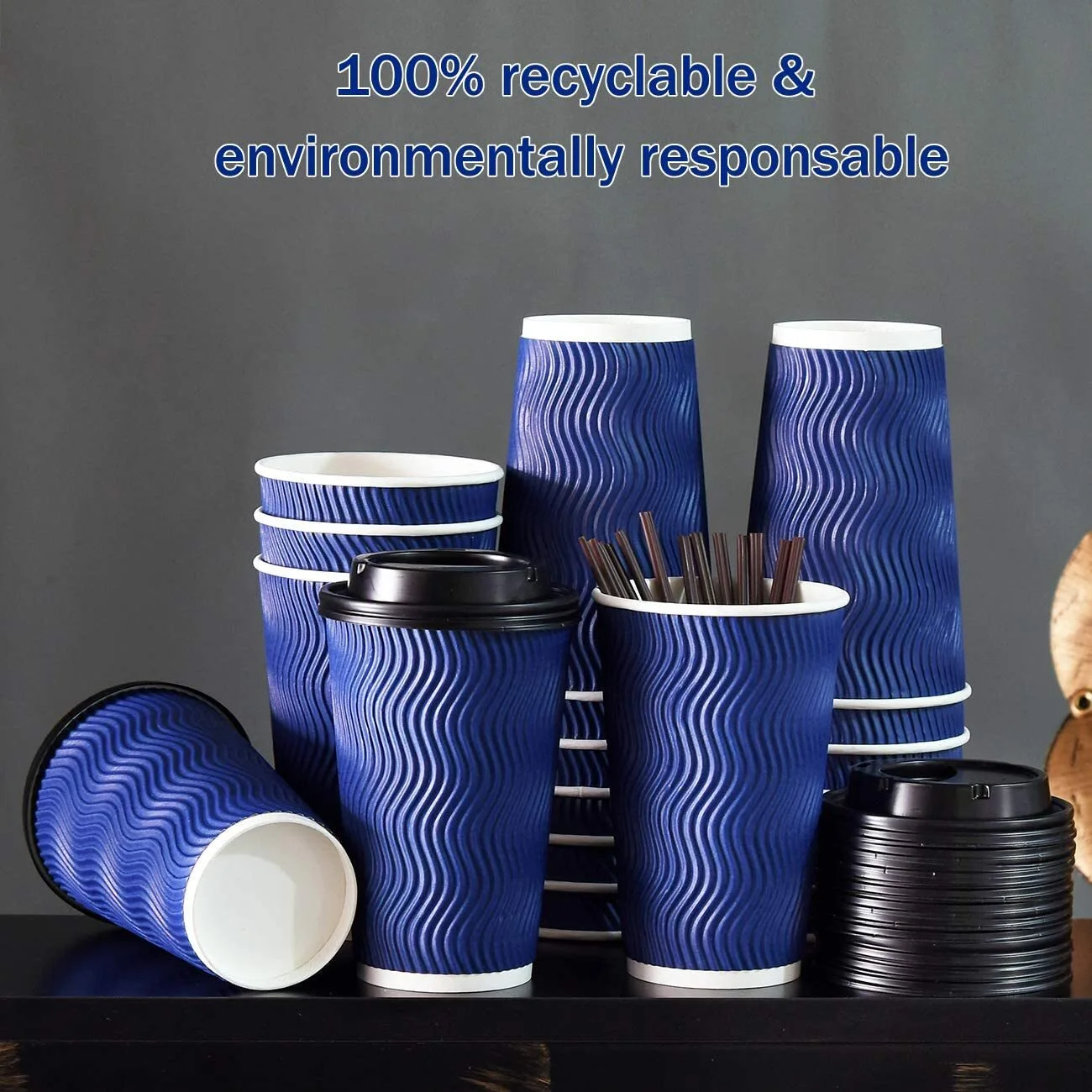 Custom ripple paper cups suppliers  Manufacturer | Uchampak1 5