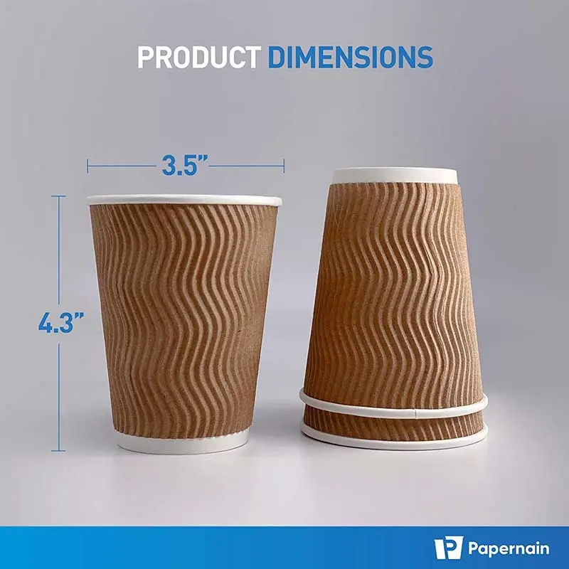  black ripple coffee cups  | Uchampak 5