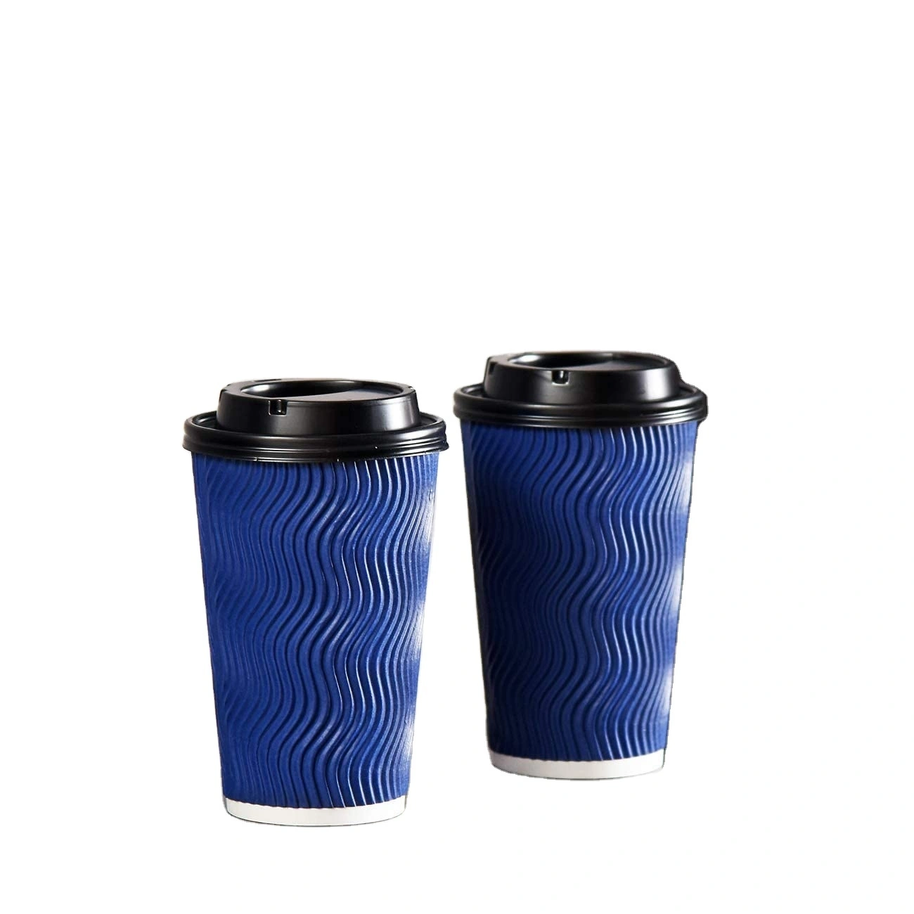 Uchampak - Hot Coffee Paper Cup Disposable Double Wall 12oz 16oz 20oz to go cups Printed cups Ripple wall cup 1