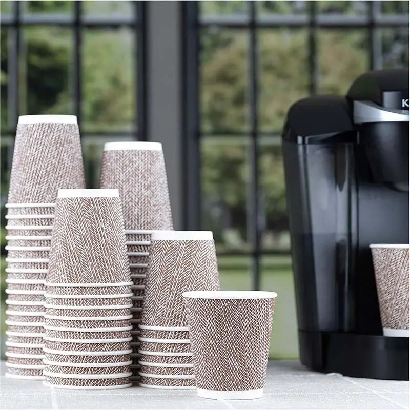 Tasses à café à parois ondulées à prix de gros | Uchampak 4