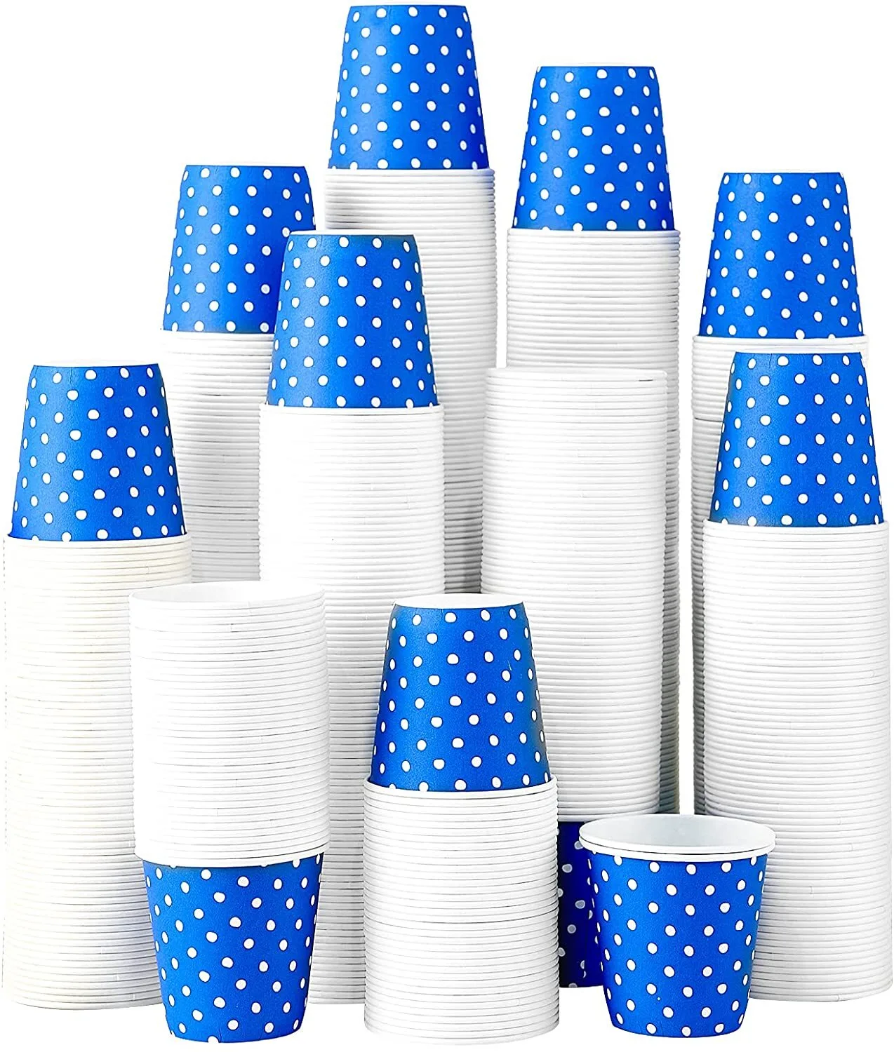 Uchampak -16 oz Awọn ago Iwe Iwe, Awọn ago Ẹnu, Awọn ago isọnu fun Ife Odi Ẹyọkan Picnic Party 1