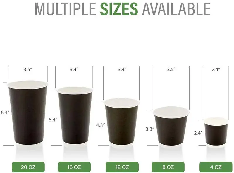 Custom custom double wall paper coffee cups  Manufacturer | Uchampak 6