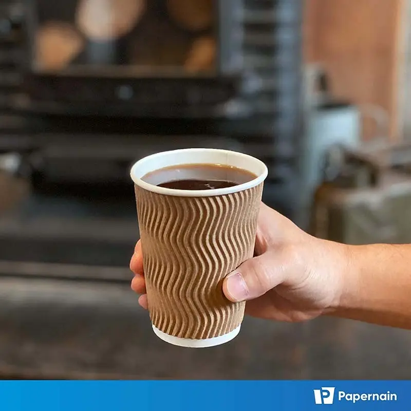 double wall disposable coffee cups  | Uchampak 4