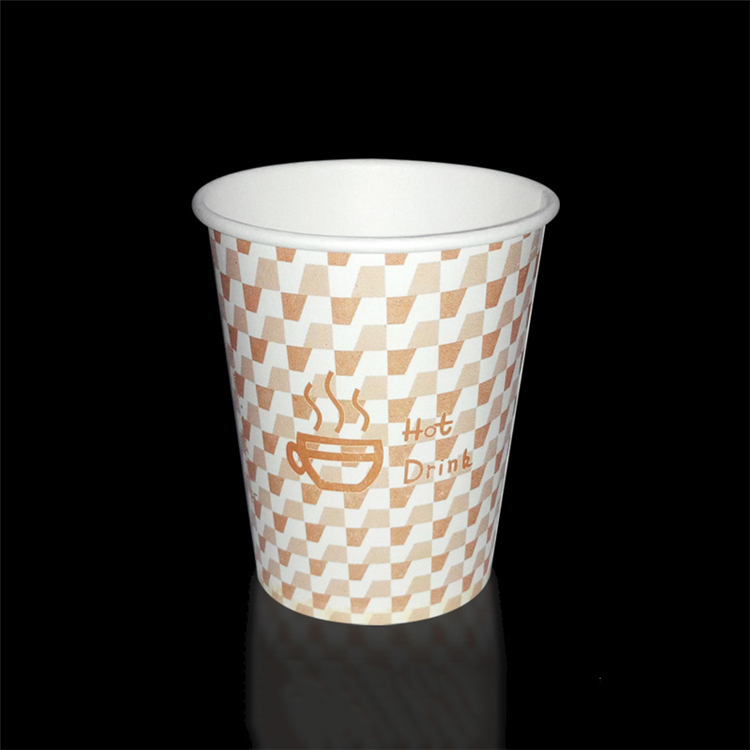 Uchampak -  Beverage Use Custom Printing 100% Compostable Steady Single Wall Vending Machine Paper Cup Single wall cup 1