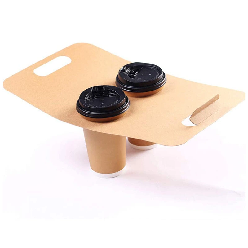 Uchampak  - Biodegradable and Compostable Cup Holder Durable Drink Carrier for Food Delivery Service Cup Holders 1