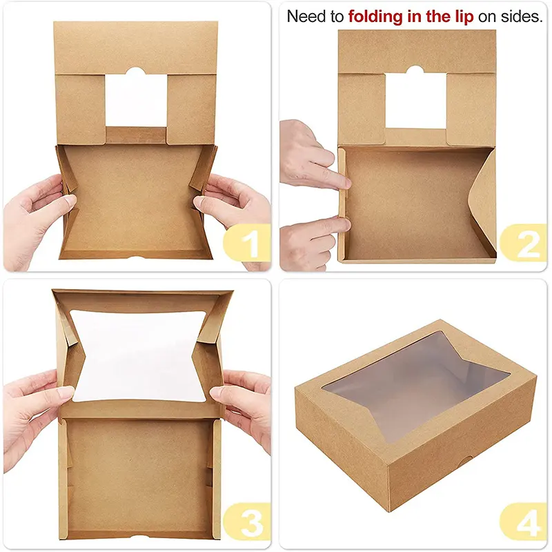oblong cake box with window at Wholesale Prices | Uchampak 3