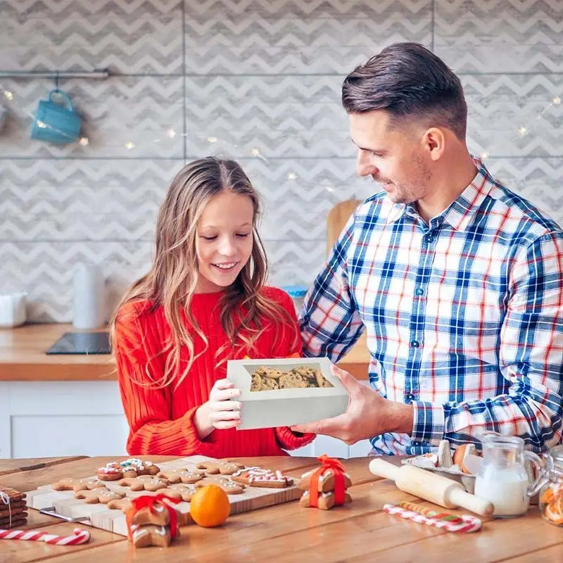 Custom cardboard food boxes with window  Manufacturer | Uchampak 6