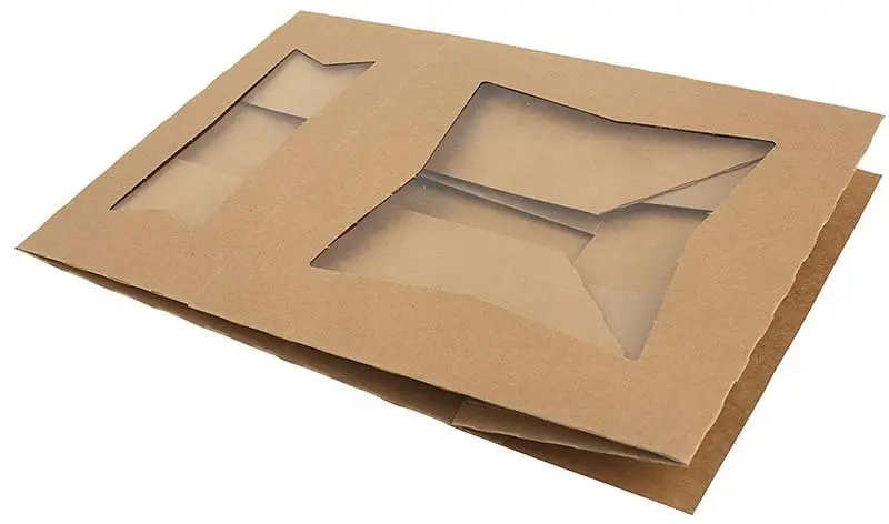 Kraft-Paperaj Elprenaj Skatoloj por Bufeda Fabrikisto 4