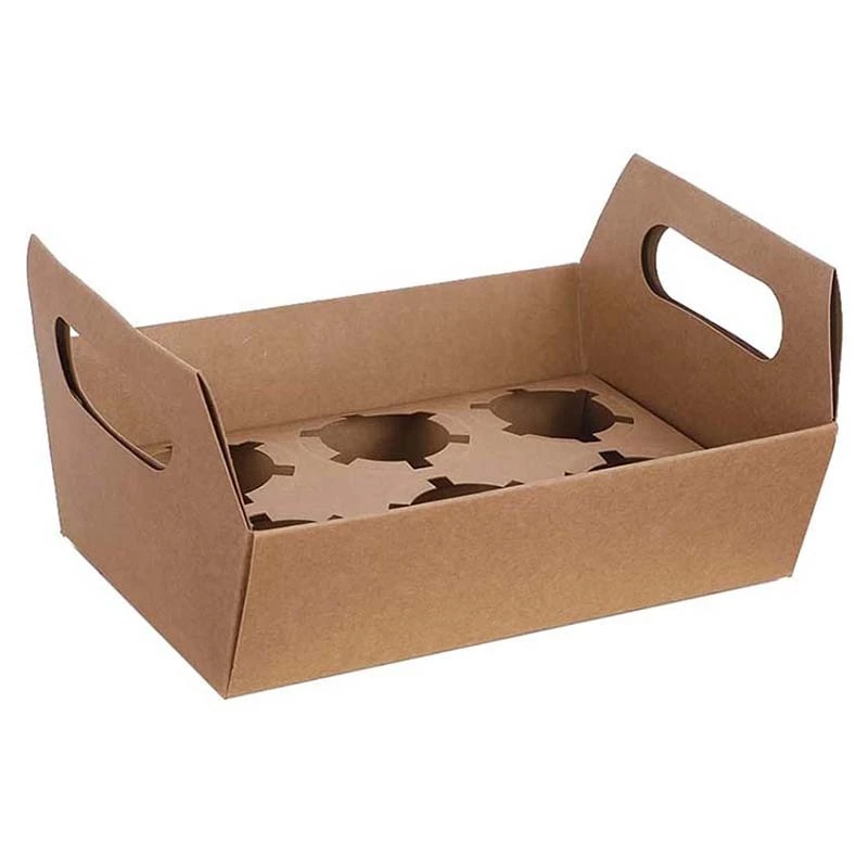 Uchampak- Auto-Popup Natural Disposable Pastries Boxes Bluk White Bakery Pie Boxes,Cardboard Cookie Box with Window 1