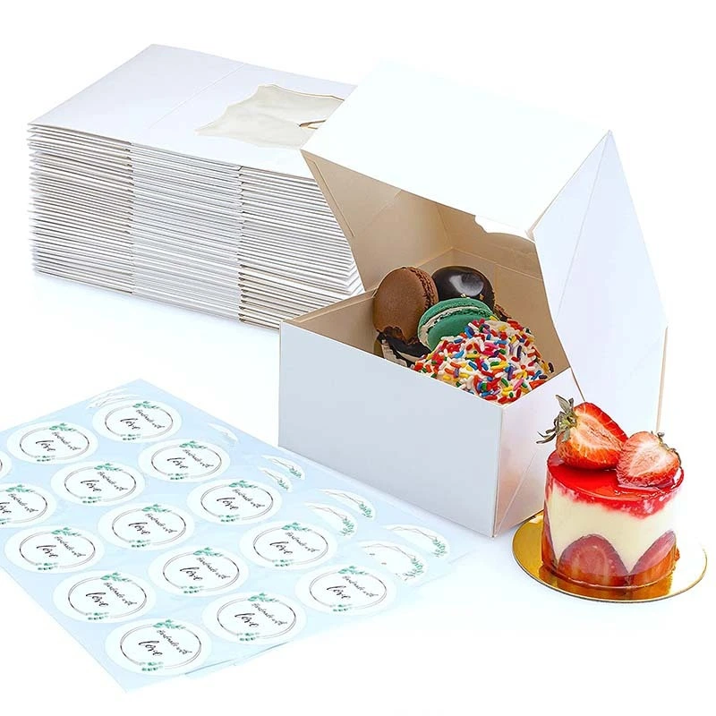 Uchampak  - Compostable Paper Sushi Box Eco Friendly Sushi To Go Box Packaging Window &amp; Foldable Pak1 1