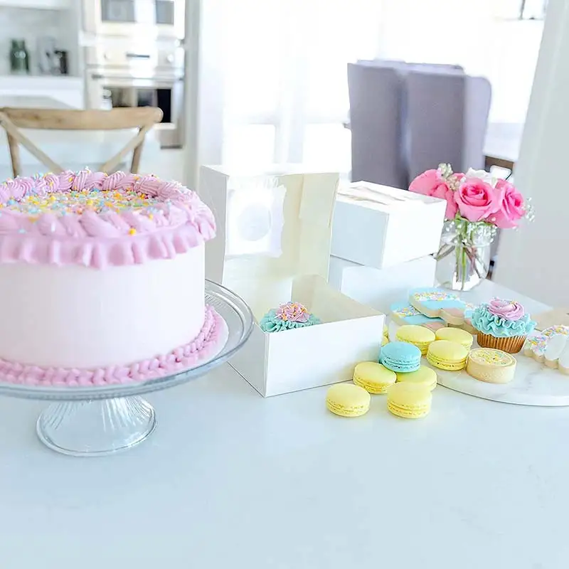 Uchampak  - Take out black sushi box paper,eco-friendly and food grade paper sushi to go box Window &amp; Foldable Pak 1