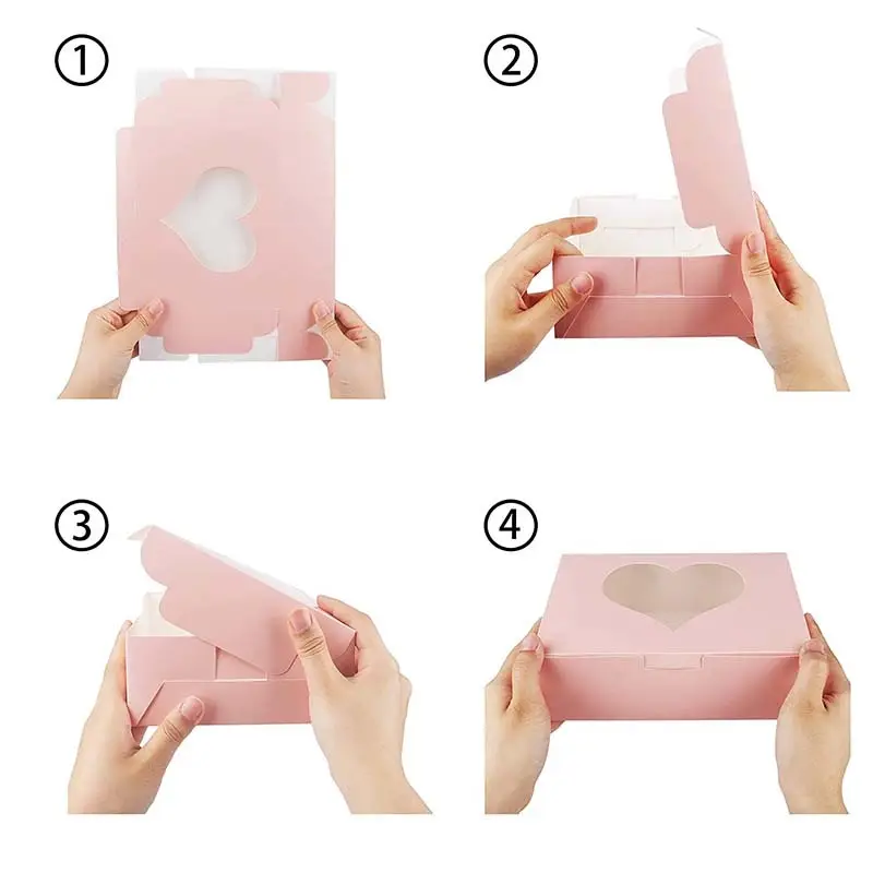 Window Food Boxes White Paper Food Box for Coffee Shops Manufacturer 6