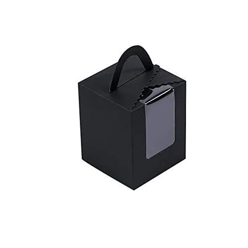 Uchampak - kraft paper brown sushi box with transparent lid lunch box takeaway food container Window &amp; Foldable Pak 1