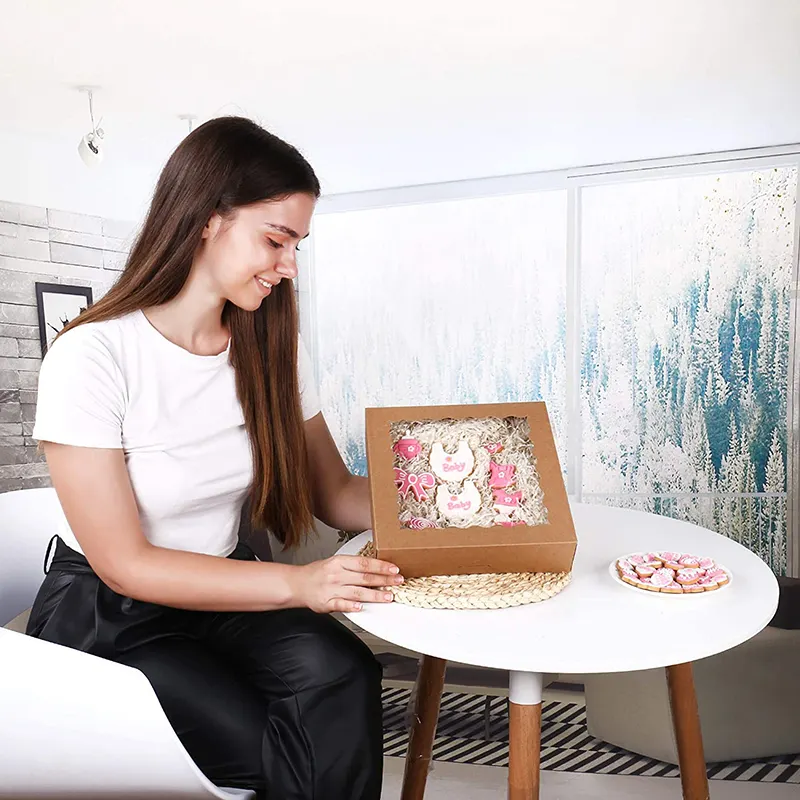 Uchampak |  cardboard platter box with window  6