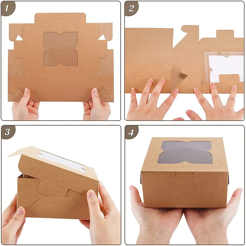 Custom cardboard platter box with window  Manufacturer | Uchampak 4