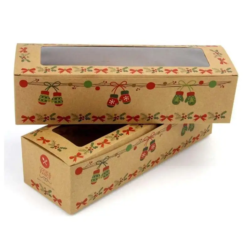 Uchampak- Bakery Boxes Cake Boxes Cookie Boxes with Windows for Pies, Pastries, Smash Hearts, Strawberries and Muffins1 1