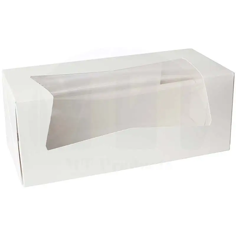 Uchampak - Kakkulaatikot Ikkunoilla varustetut keksilaatikot piirakoille Smash Hearts-, Mansikas- ja Muffins-ikkuna &amp; Taitettava pakkaus 1