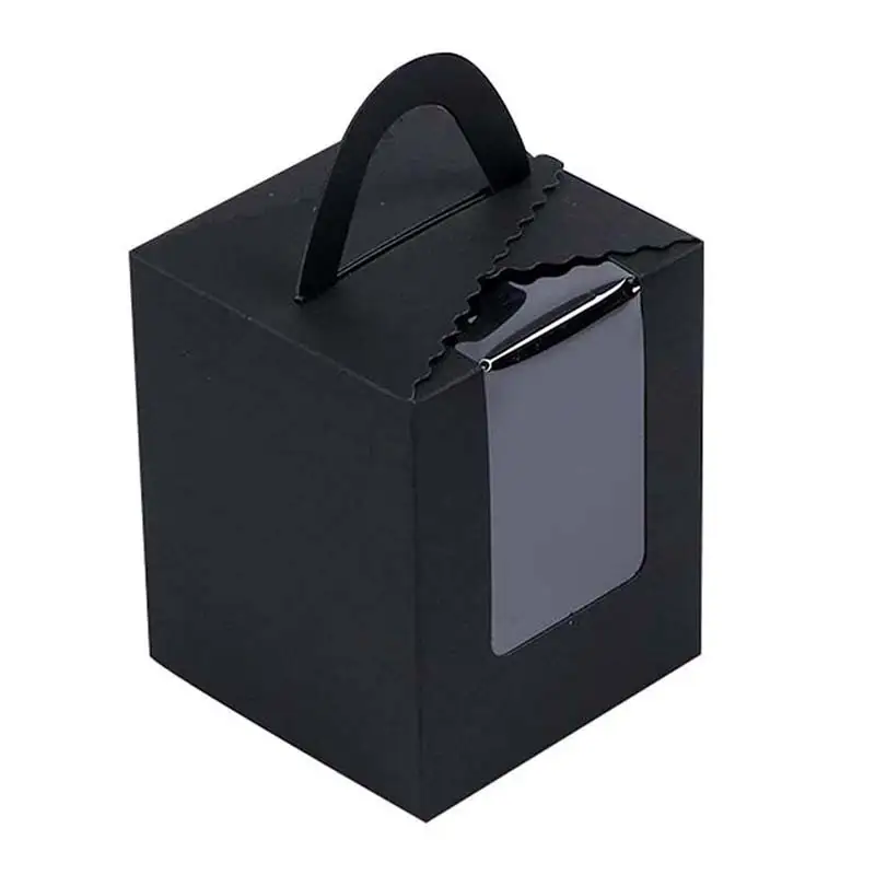 Uchampak- Foldable Bakery Boxes with Window Pastry Boxes for Cupcakes Candy Window &amp; Foldable Pak4 1