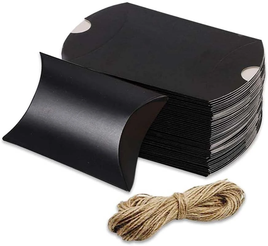 Uchampak - Black Boxes Small Gift Boxes, 3.5 x 2.8 Inches Mini Favor Boxes for Packaging Small Business 1