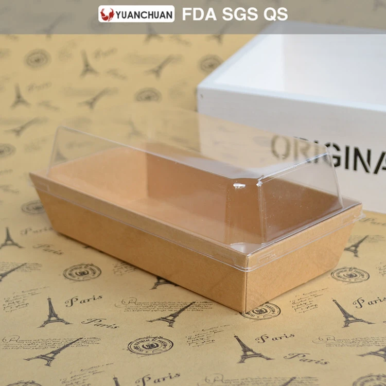 Uchampak- New products high quality kraft paper hot dog box Window &amp; Foldable Pak 1