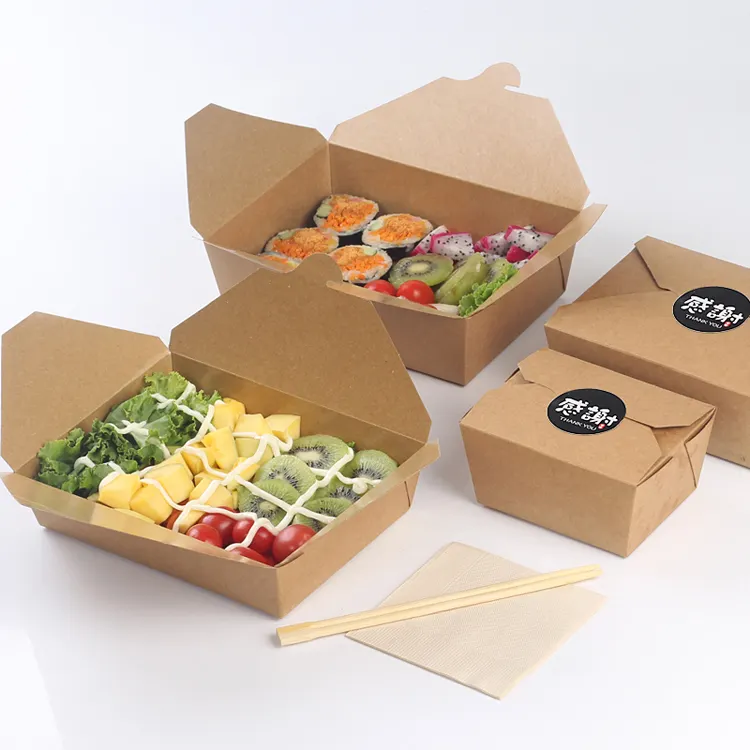 Food Boxes Paper Lunch Box Suppliers for Bakery with Custom Services 2