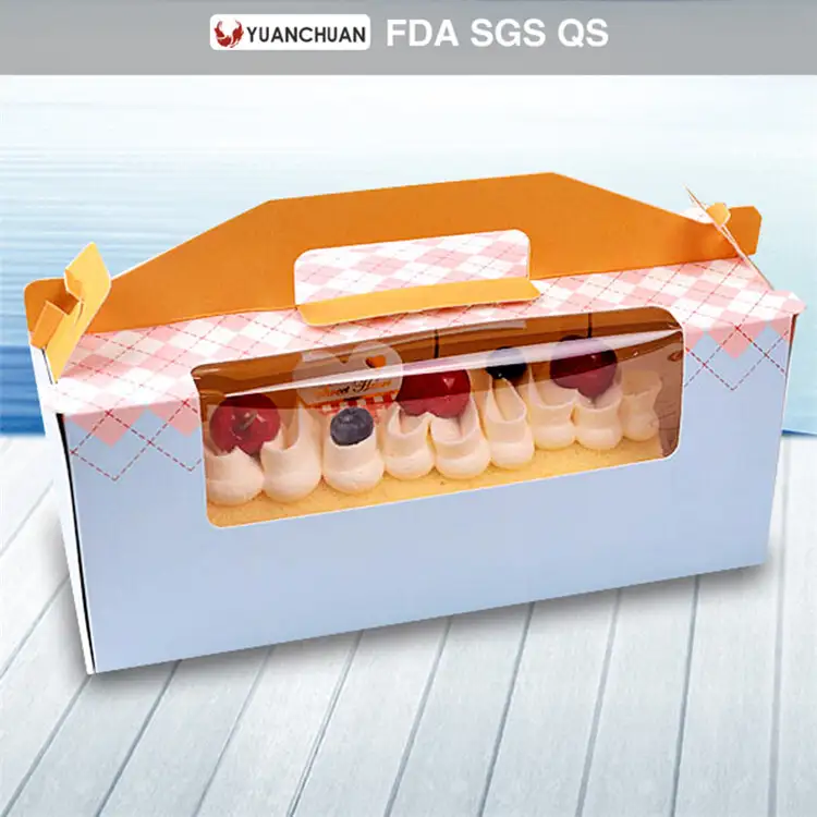 Uchampak - Cute Cartoon Muster portable Mousse Kuch Box Fënster &amp; Klappbar Pak 1