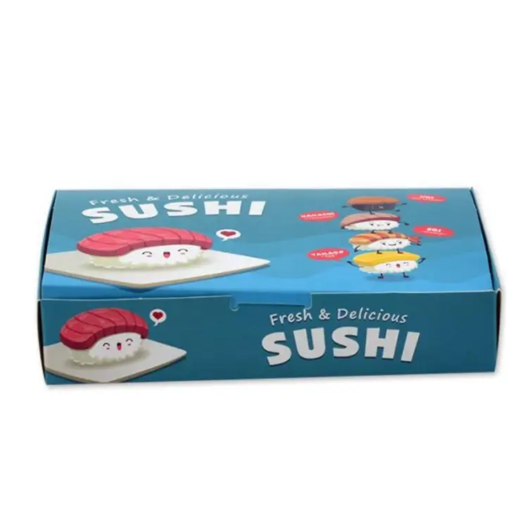 Uchampak - Eco friendly sushi packaging box with logo Window &amp; Foldable Pak 1