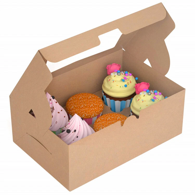 Uchampak - bespoke packaging bakery boxes for Chocolate Pound Cake Window &amp; Foldable Pak 1