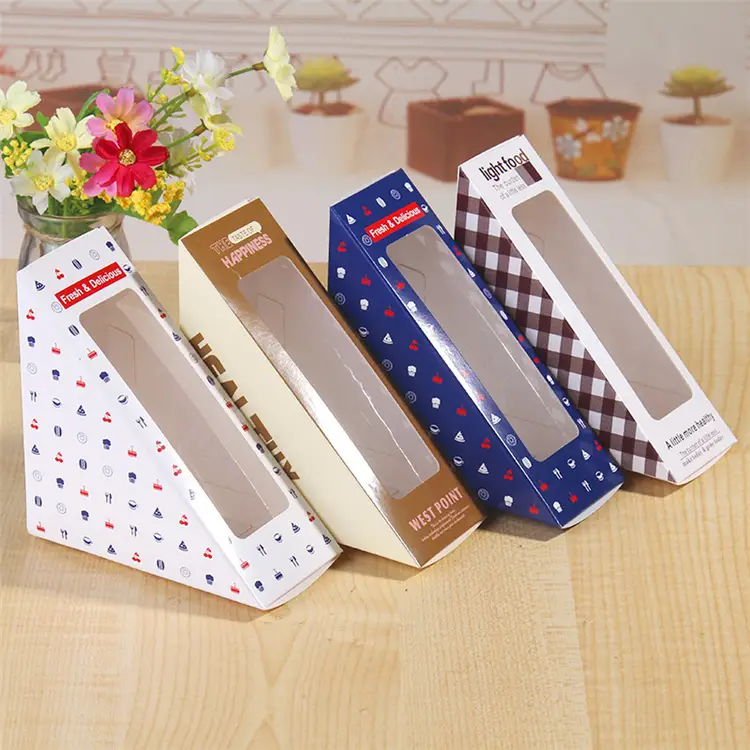 Uchampak- Hot Selling Customized Sandwich Paper Packaging Box Window &amp; Foldable Pak 1