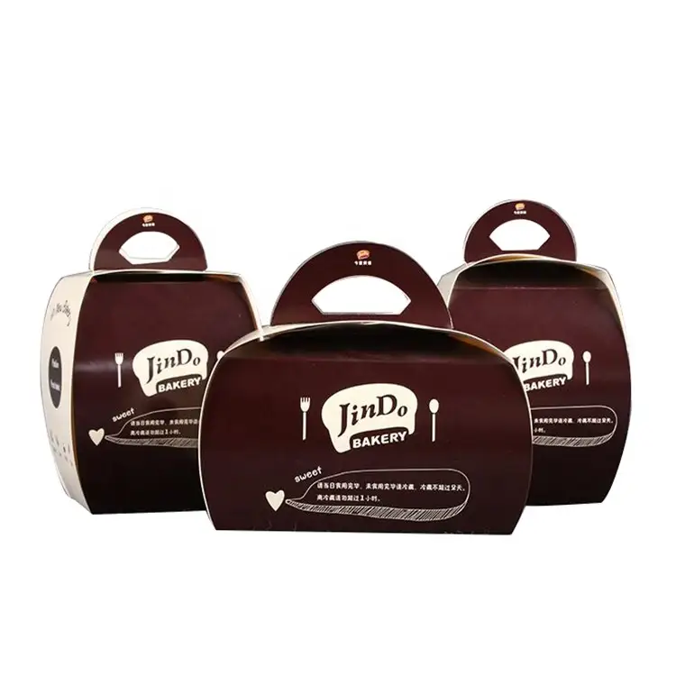 Uchampak - Škatla za torte za enkratno uporabo za mousse torto Window &amp; Zložljiva pak 1