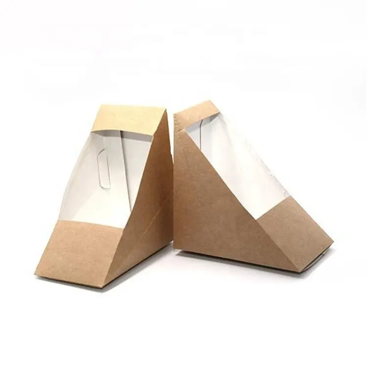Window Food Boxes Kraft Paper Takeaway Box for Restaurants Supplier 5
