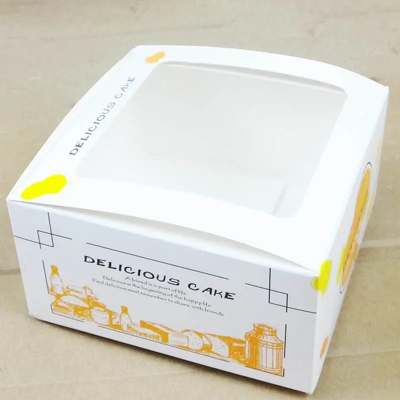 Bakery & Sushi Boxes Paper Fast Food Box for Cafes with Custom Services 4