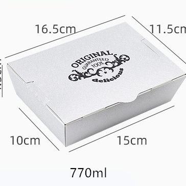 Uchampak - Disposable Leak and Grease Proof Paper Take Out Food Containers To Go Lunch Boxes for Restaurants Fast Food 1