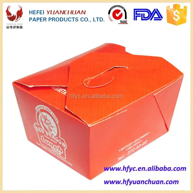 High Quality Window Takeaway Boxes Made in China for Fast Food 3