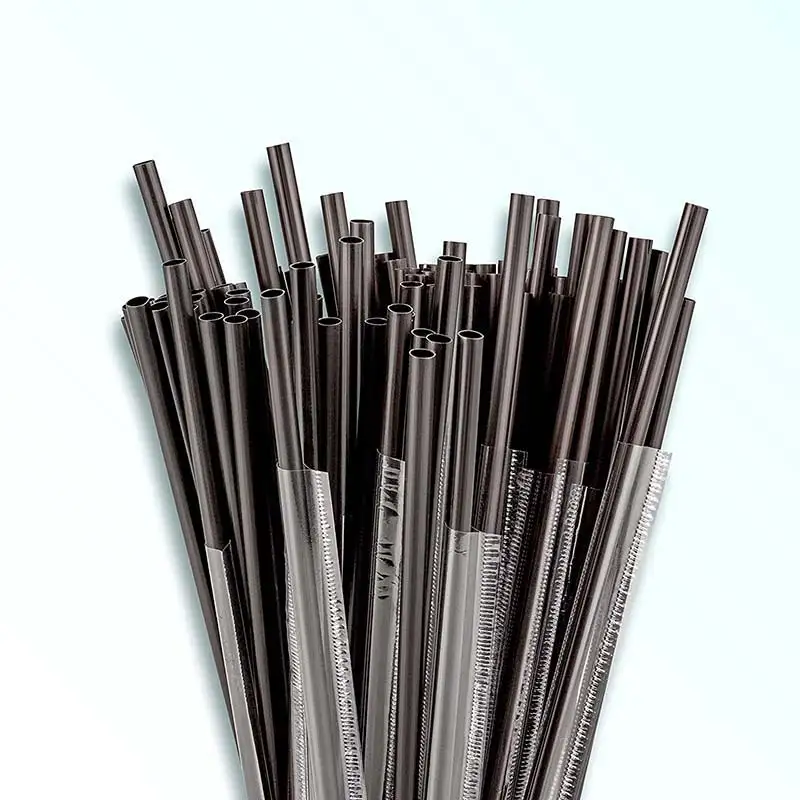 Uchampak - Kape Stirrers Sticks Indibidwal nga giputos 6.7in, Disposable Coffee Straw, Disposable Drink Stirrer Sticks 1