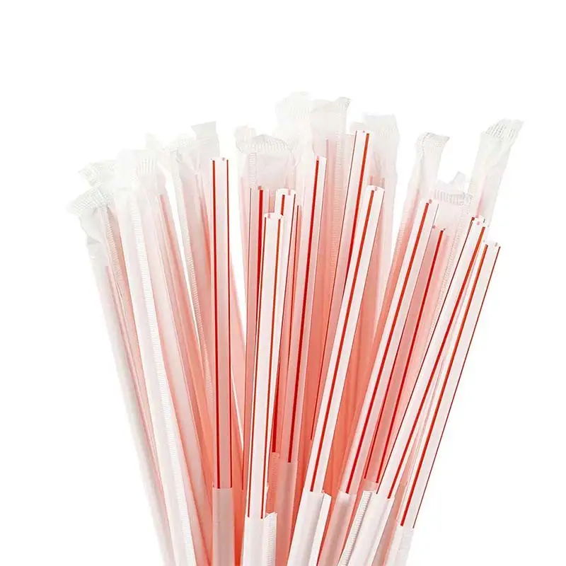 უჩამპაკი - ყავის შემრევი ჩხირები ინდივიდუალურად შეფუთული 6.7 ინჩი, ერთჯერადი ყავის ჩალის ღერო, ყავის ჩალა2 1