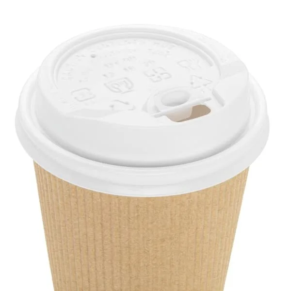 Uchampak - Plastic Lids for Disposable Paper Hot Cups, Fits most Cups Recyclable Easy-Flow Anti-Spill Design3 1