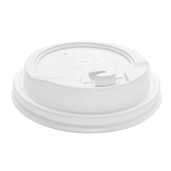 Uchampak- Plastic deksels voor papieren wegwerpbekers, geschikt voor de meeste bekers Recyclebaar Easy-Flow anti-lekontwerp 1