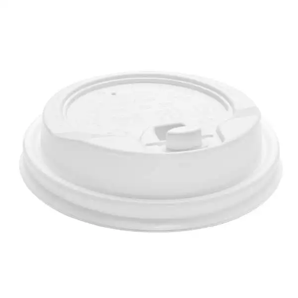 Uchampak- Plastic deksels foar wegwerppapier waarme bekers, past by de measte bekers Recycleerber Easy-Flow anty-spielûntwerp 1